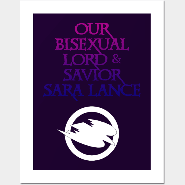 Bi Sara Lance Wall Art by NerdPancake